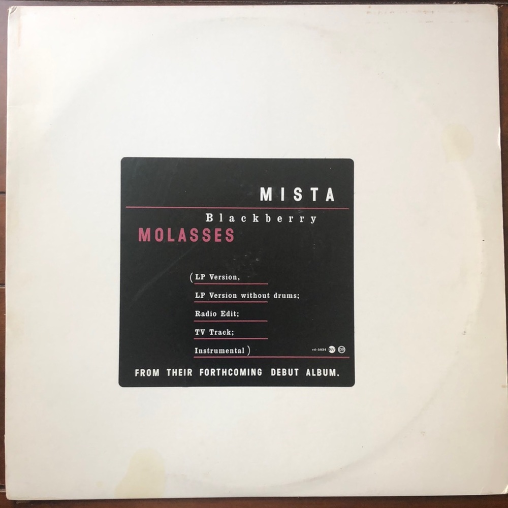 Mista Blackberry Molassas Vinyl Lp '96